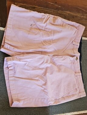 Pink Flat Front Shorts